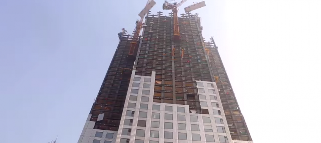 A 57-floor Chinese skyscraper was completed in 19 days