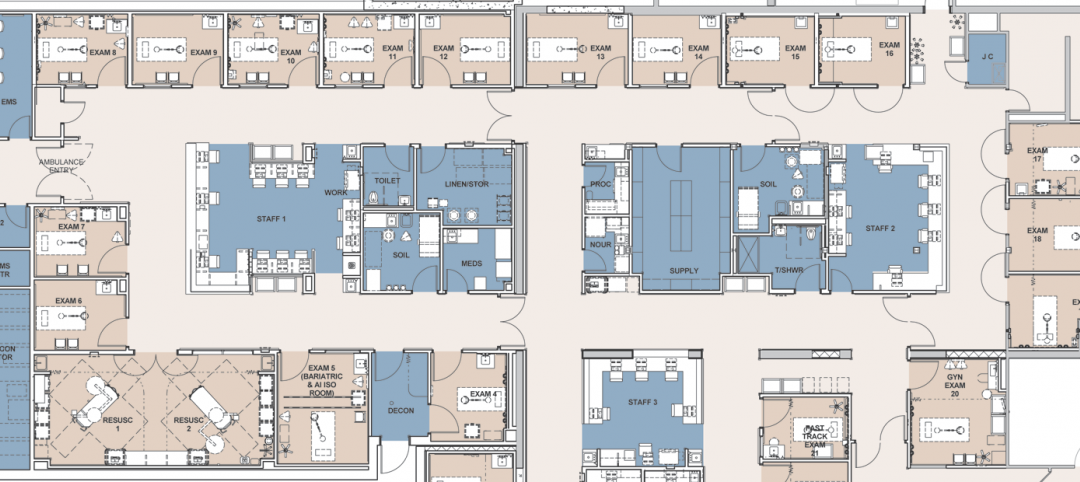 Shepley Bulfinch develops elegant design solution to address behavioral issues in emergency departments