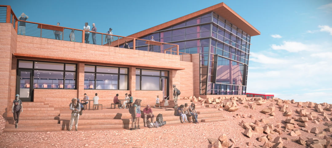 Pikes Peak visitor complex will appear carved into the mountainside, at 14,115 feet  