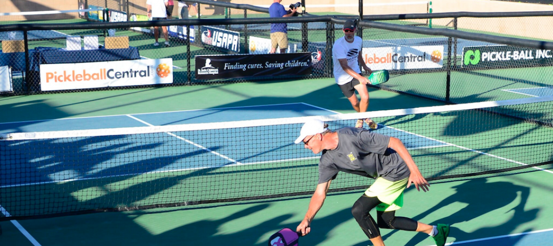 Action at last November’s USA Pickleball Association Nationals in Casa Grande, Ariz.