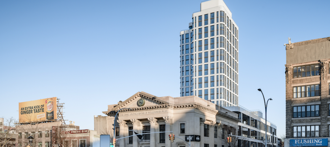 Dime savings Bank with The Dime in the background Alexander Severin, courtesy Fogarty Finger