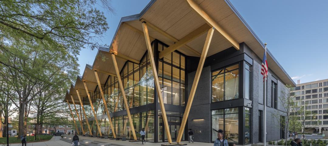 The LEED Platinum-certified Southwest Library in Washington, D.C., designed by Perkins and Will and built by Turner Construction. Photo: James Steinkamp