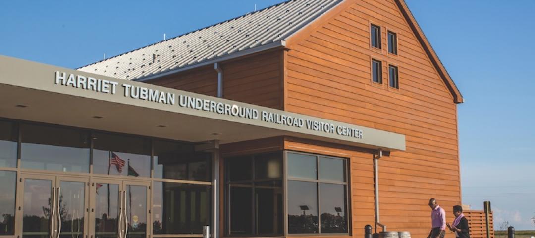 The entry to the Harriet Tubman Underground Railroad Visitor Center