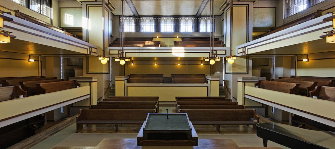 Unity Temple (Chicago), Photo by James Caulfield, courtesy Frank Lloyd Wright Trust