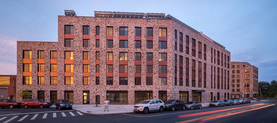 Passive house multifamily project exterior in New York