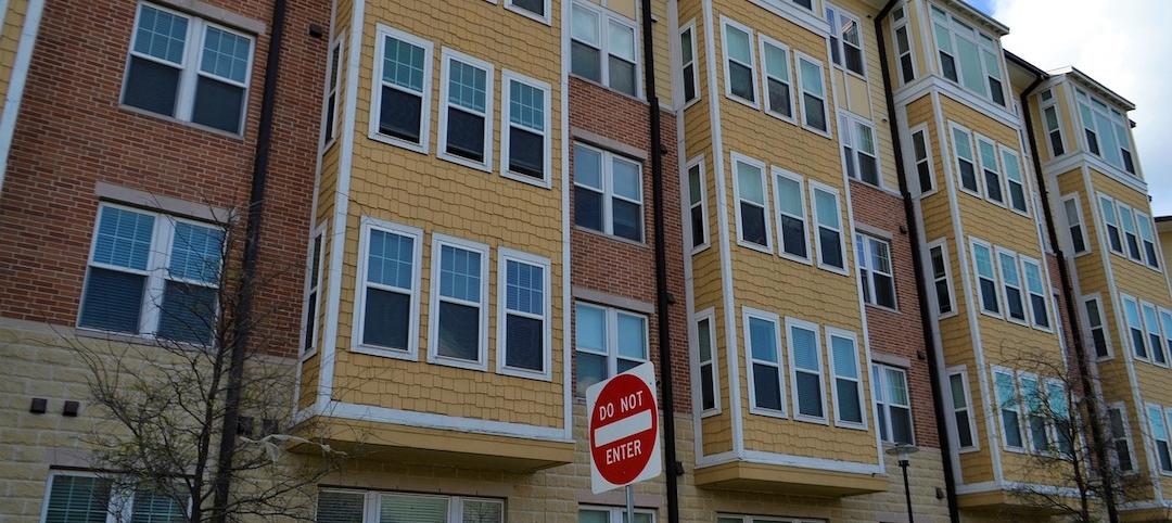 Apartment building facade