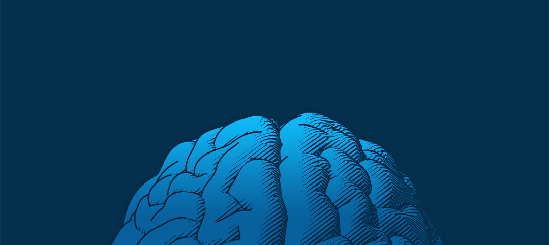 Blue brain vector art