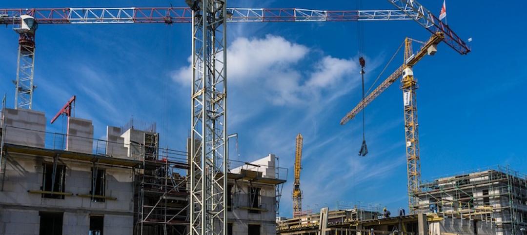 Cranes on a construction site