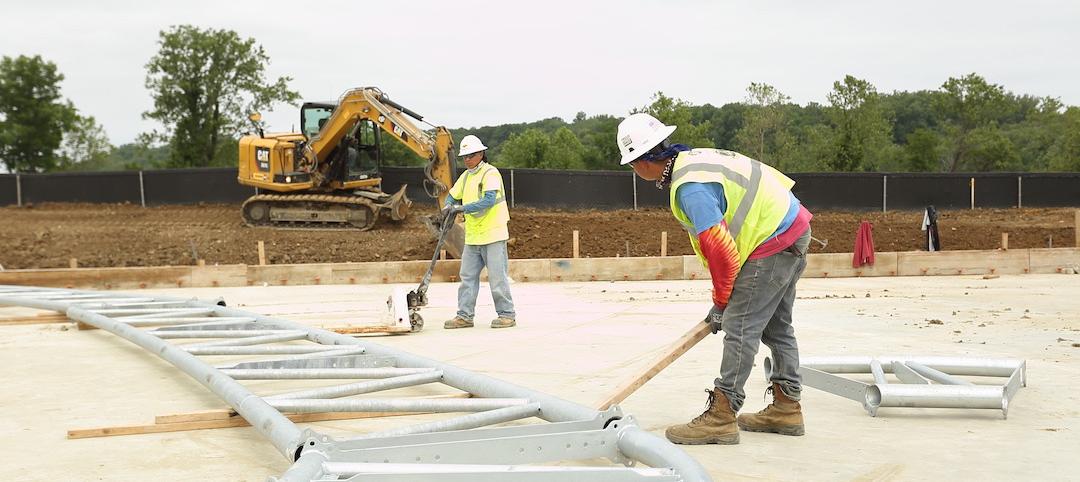 Construction workers at a site