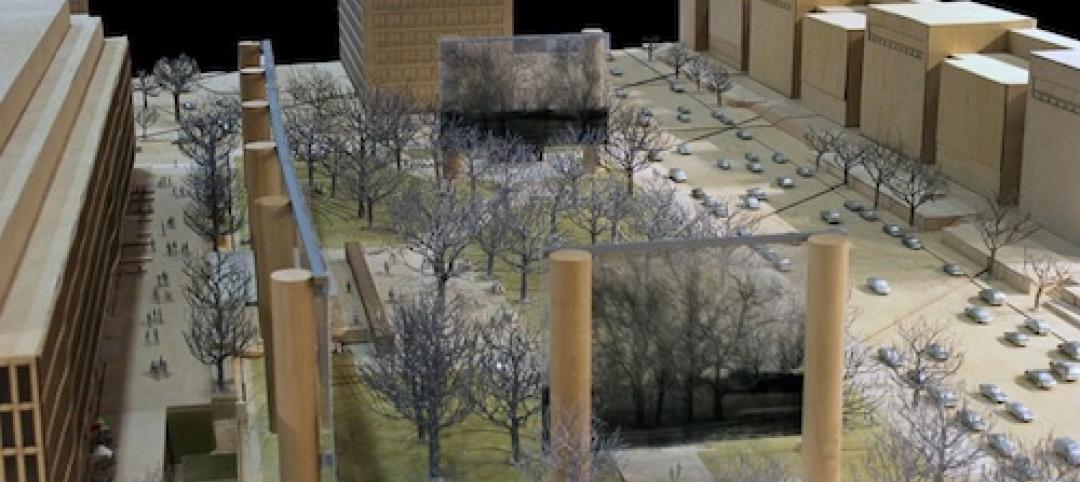 Frank Gehry's model for the Eisenhower Memorial.