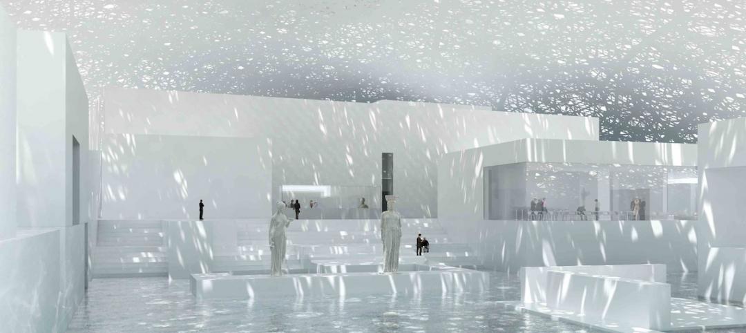 Light will shimmer through roof cutouts in Jean Nouvel’s Louvre Abu Dhabi