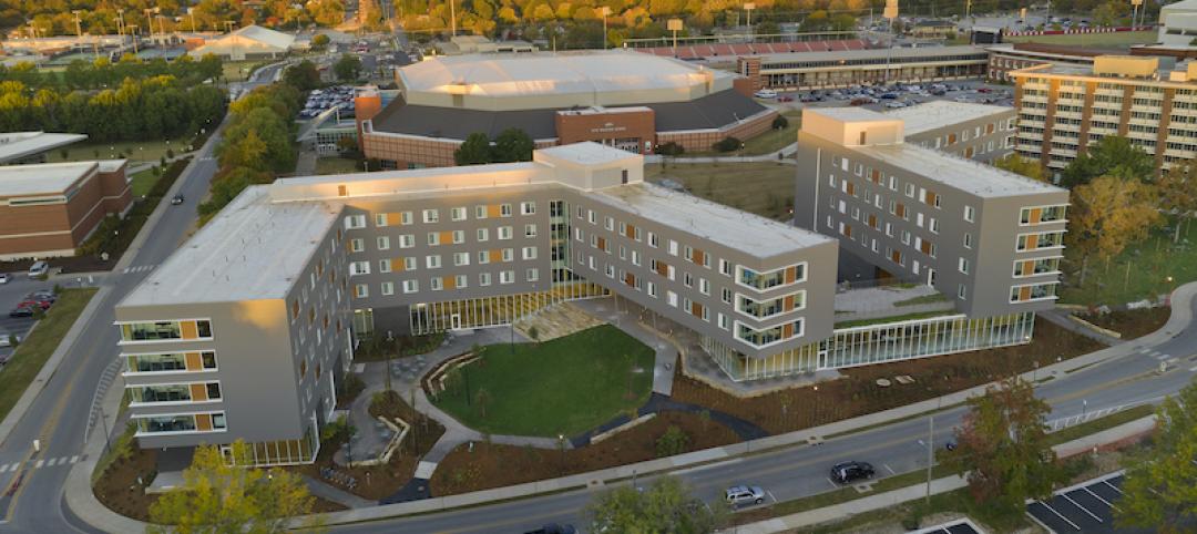 Aerial view of Adohi Hall