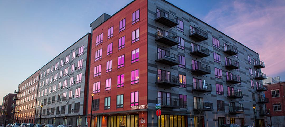 The panels have rectangular dimensions, with shades of red and gray to mirror th