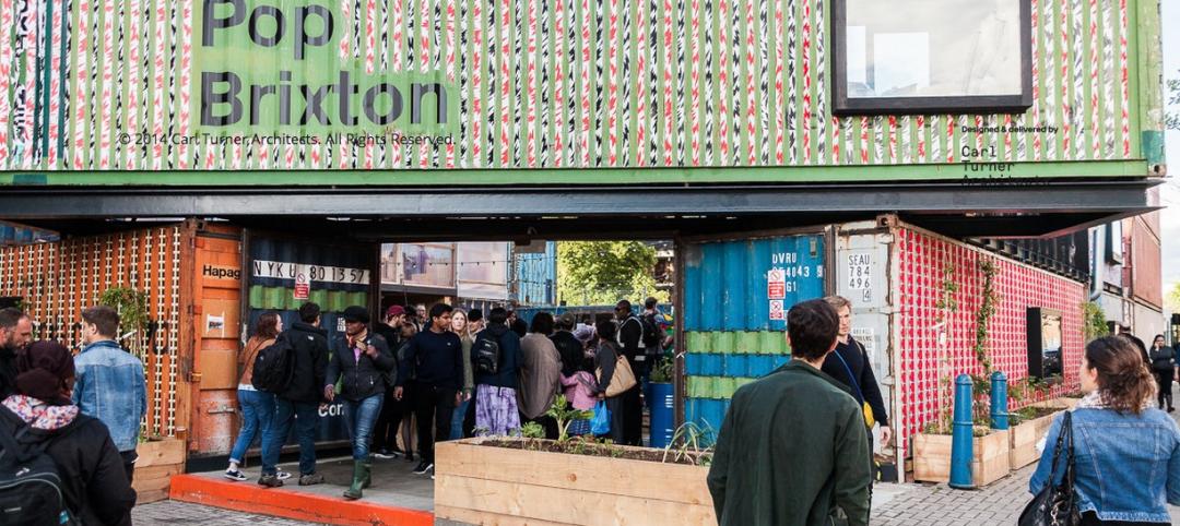 London opens business complex made from 50 shipping containers