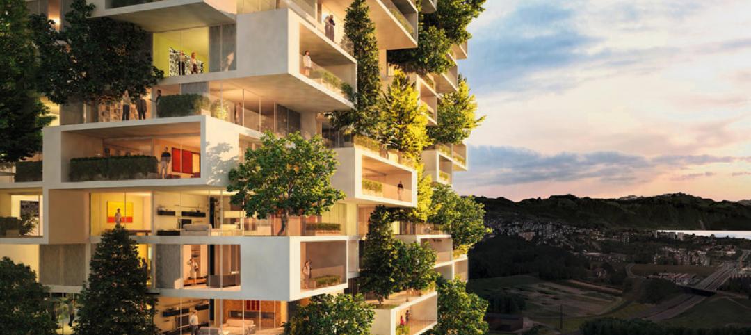 Italian architect designs vertical forest with prefab units by BuroHappold