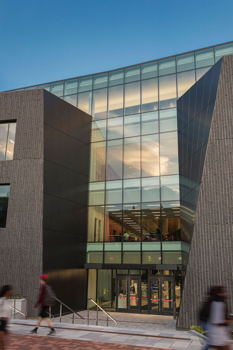 Charles Library exterior glazing