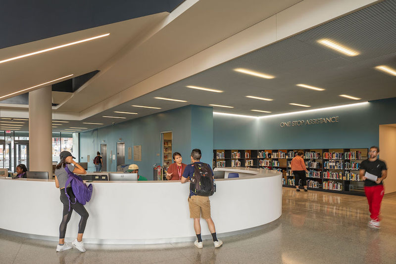 Charles Library information desk